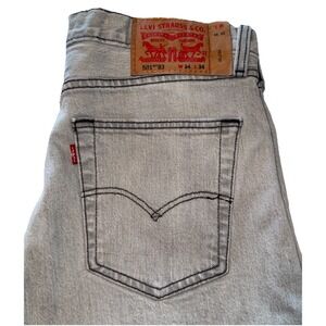 Levi's 501 '93 Jeans Premium Button Fly Straight Leg Men's 34x34 Gray Denim